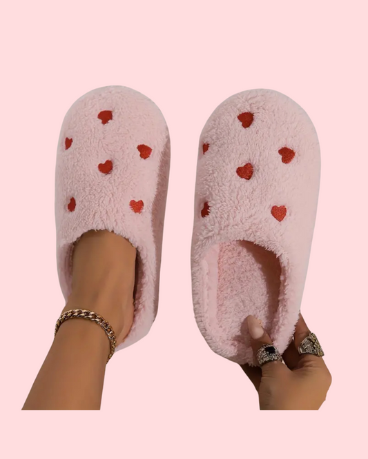 Heart Slippers | Pink | Women’s