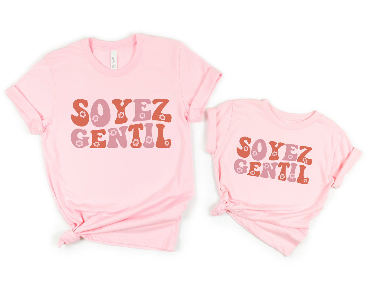 Be Kind |Soyez Gentil| Pink Shirt Day| Adult / Youth