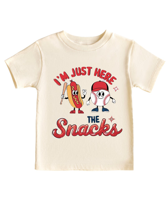 Here for the snacks | Vintage  | Youth Crewneck