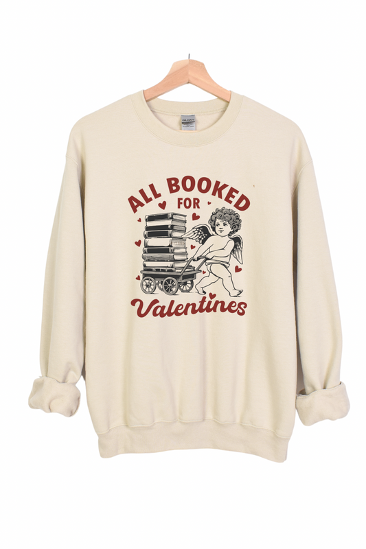 All Booked Crew Sweater| Adult | Valentines